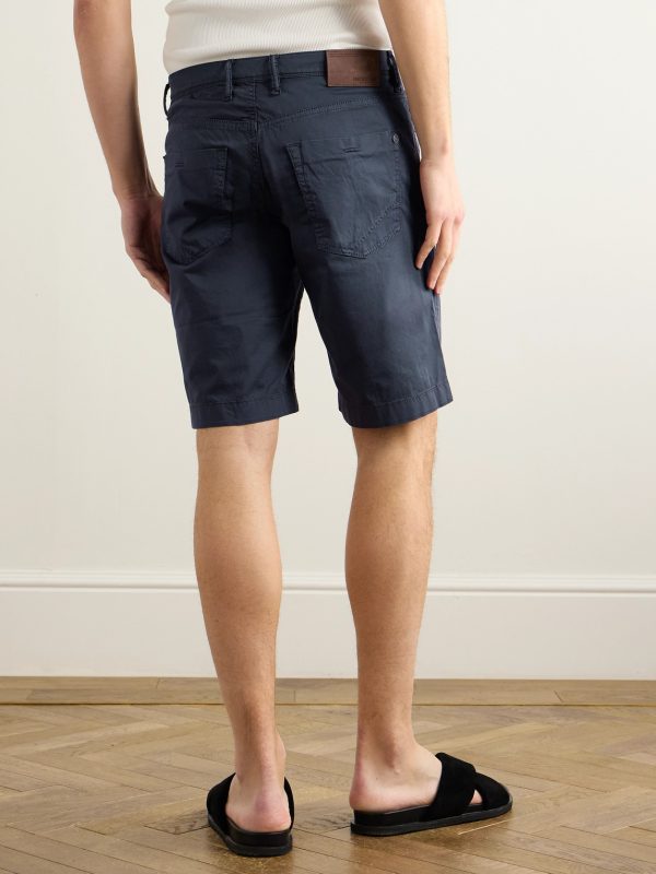 Division Straight-Leg Cotton-Blend Shorts - BK Division Straight-Leg Cotton-Blend Shorts - BK