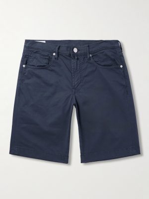 Division Straight-Leg Cotton-Blend Shorts Division Straight-Leg Cotton-Blend Shorts