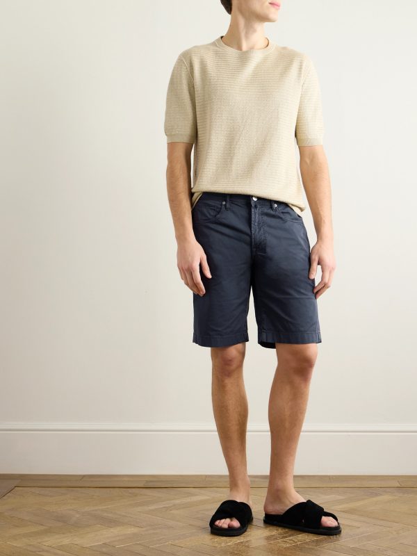 Division Straight-Leg Cotton-Blend Shorts - OU Division Straight-Leg Cotton-Blend Shorts - OU