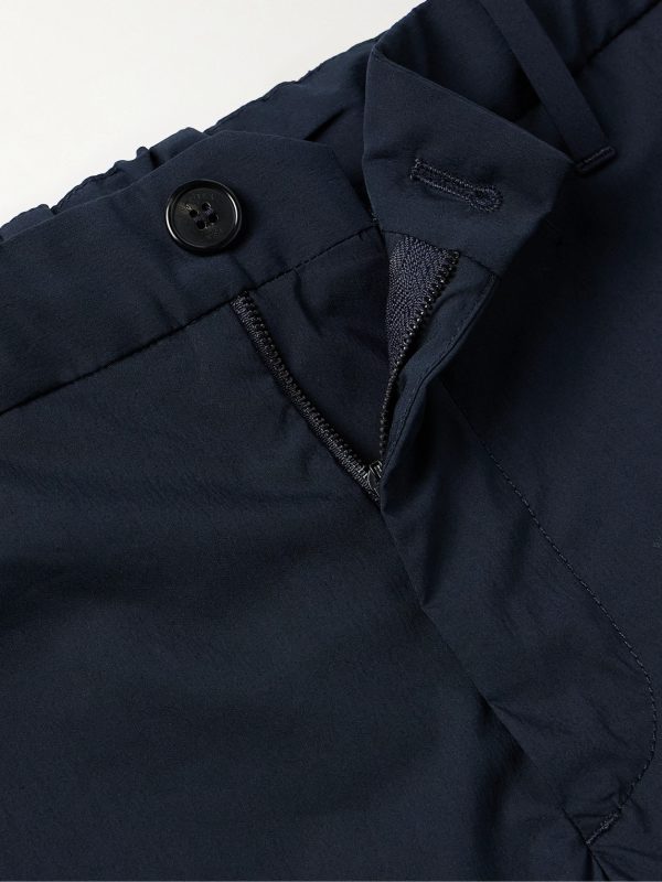 TeknoSartorial Slim-Fit Cotton-Blend Poplin Trousers - E1