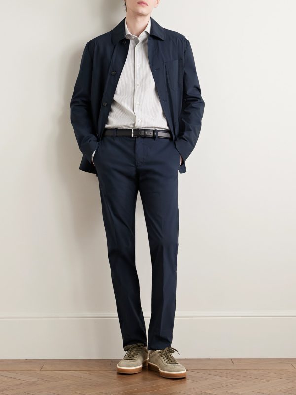 TeknoSartorial Slim-Fit Cotton-Blend Poplin Trousers - OU