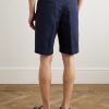 Venezia 1951 Straight-Leg Cotton and Linen-Blend Twill Drawstring Bermuda Shorts - BK Venezia 1951 Straight-Leg Cotton and Linen-Blend Twill Drawstring Bermuda Shorts - BK