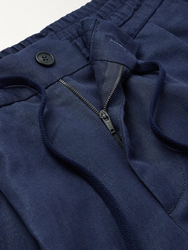 Venezia 1951 Straight-Leg Cotton and Linen-Blend Twill Drawstring Bermuda Shorts - E1 Venezia 1951 Straight-Leg Cotton and Linen-Blend Twill Drawstring Bermuda Shorts - E1
