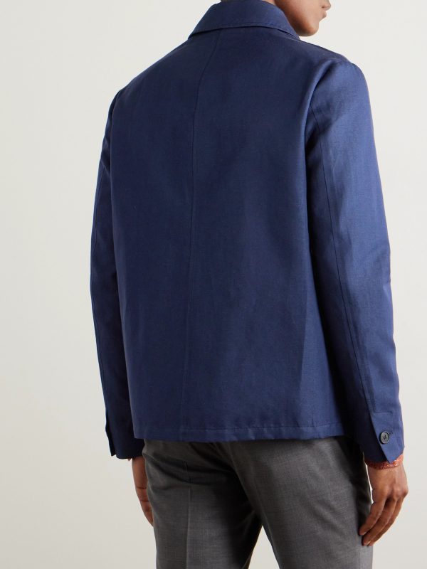 Venezia 1951 Cotton and Linen-Blend Twill Chore Jacket - BK Venezia 1951 Cotton and Linen-Blend Twill Chore Jacket - BK