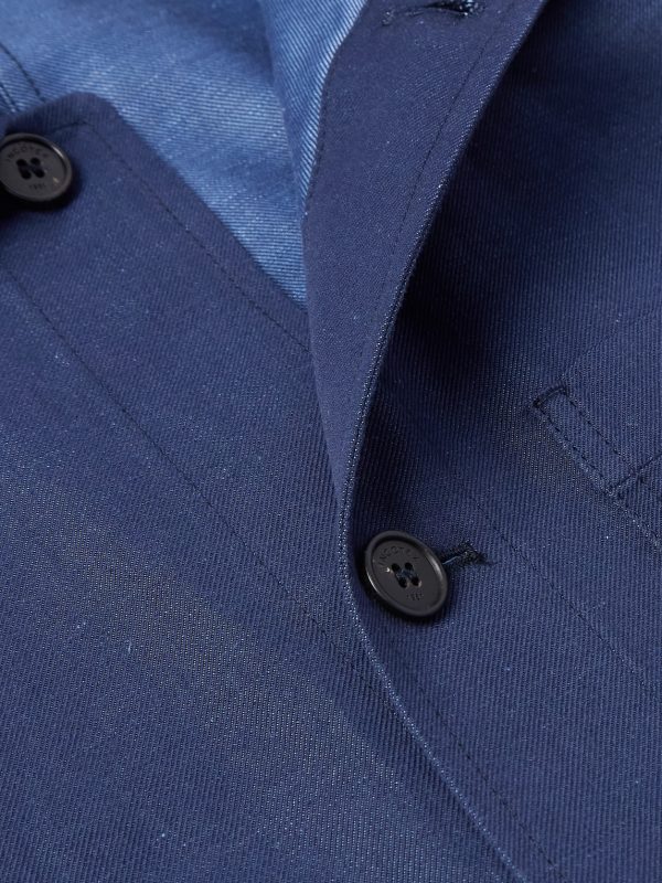 Venezia 1951 Cotton and Linen-Blend Twill Chore Jacket - CU Venezia 1951 Cotton and Linen-Blend Twill Chore Jacket - CU