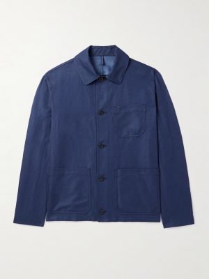 Venezia 1951 Cotton and Linen-Blend Twill Chore Jacket Venezia 1951 Cotton and Linen-Blend Twill Chore Jacket