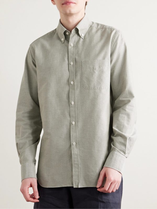 Glanshirt Button-Down Collar Cotton Oxford Shirt - FR