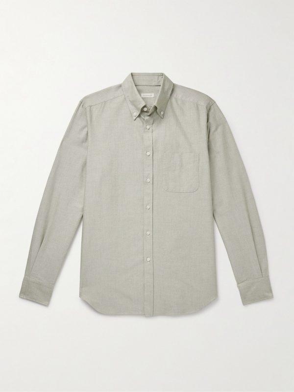 Glanshirt Button-Down Collar Cotton Oxford Shirt