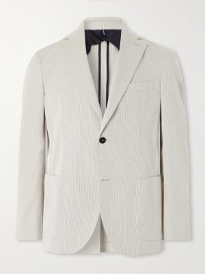 Slim-Fit Striped Cotton Suit Jacket Slim-Fit Striped Cotton Suit Jacket