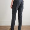 Venezia 1951 Slim-Fit Tapered Garment-Dyed Cotton-Blend Twill Cargo Trousers - BK Venezia 1951 Slim-Fit Tapered Garment-Dyed Cotton-Blend Twill Cargo Trousers - BK
