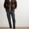 Venezia 1951 Slim-Fit Tapered Garment-Dyed Cotton-Blend Twill Cargo Trousers - OU Venezia 1951 Slim-Fit Tapered Garment-Dyed Cotton-Blend Twill Cargo Trousers - OU