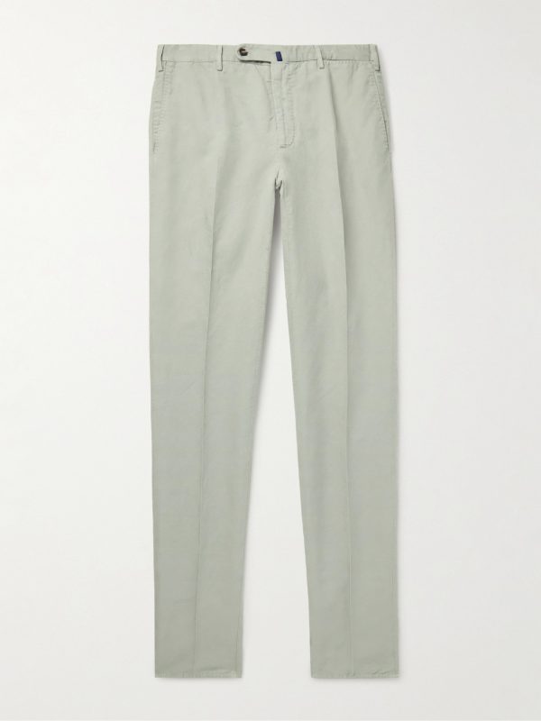 Venezia 1951 Slim-Fit Garment-Dyed Chinolino Trousers Venezia 1951 Slim-Fit Garment-Dyed Chinolino Trousers