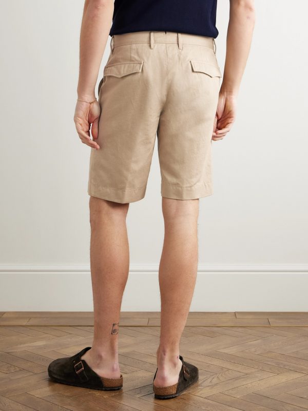 Straight-Leg Linen and Cotton-Blend Twill Bermuda Shorts - BK