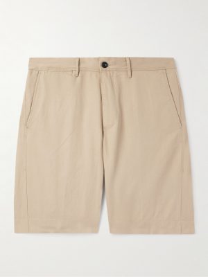Straight-Leg Linen and Cotton-Blend Twill Bermuda Shorts