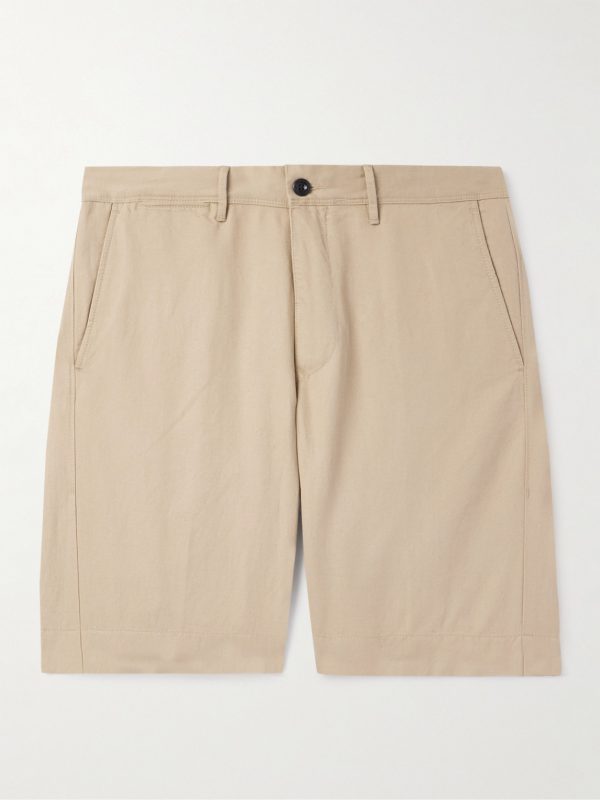 Straight-Leg Linen and Cotton-Blend Twill Bermuda Shorts