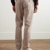 Venezia 1951 Slim-Fit Tapered Pleated Striped Cotton-Blend Trousers - BK Venezia 1951 Slim-Fit Tapered Pleated Striped Cotton-Blend Trousers - BK