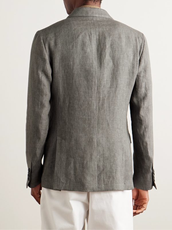 Venezia 1951 Double-Breasted Linen Suit Jacket - BK Venezia 1951 Double-Breasted Linen Suit Jacket - BK
