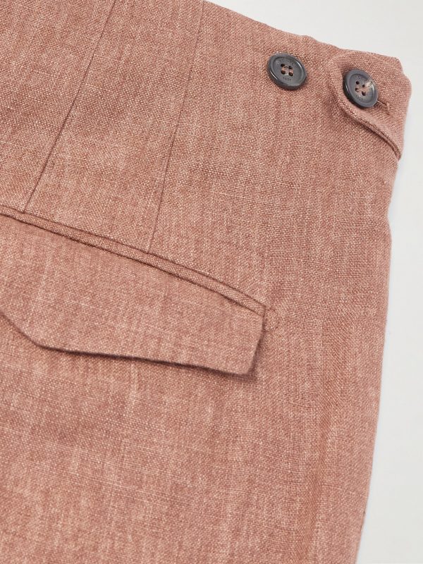 Venezia 1951 Slim-Fit Tapered Pleated Linen Suit Trousers - CU Venezia 1951 Slim-Fit Tapered Pleated Linen Suit Trousers - CU
