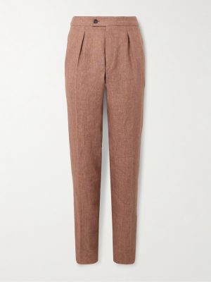 Venezia 1951 Slim-Fit Tapered Pleated Linen Suit Trousers Venezia 1951 Slim-Fit Tapered Pleated Linen Suit Trousers