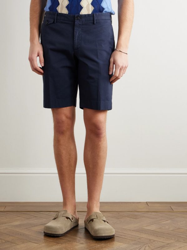 Venezia 1951 Slim-Fit Straight-Leg Cotton-Blend Bermuda Shorts - FR Venezia 1951 Slim-Fit Straight-Leg Cotton-Blend Bermuda Shorts - FR