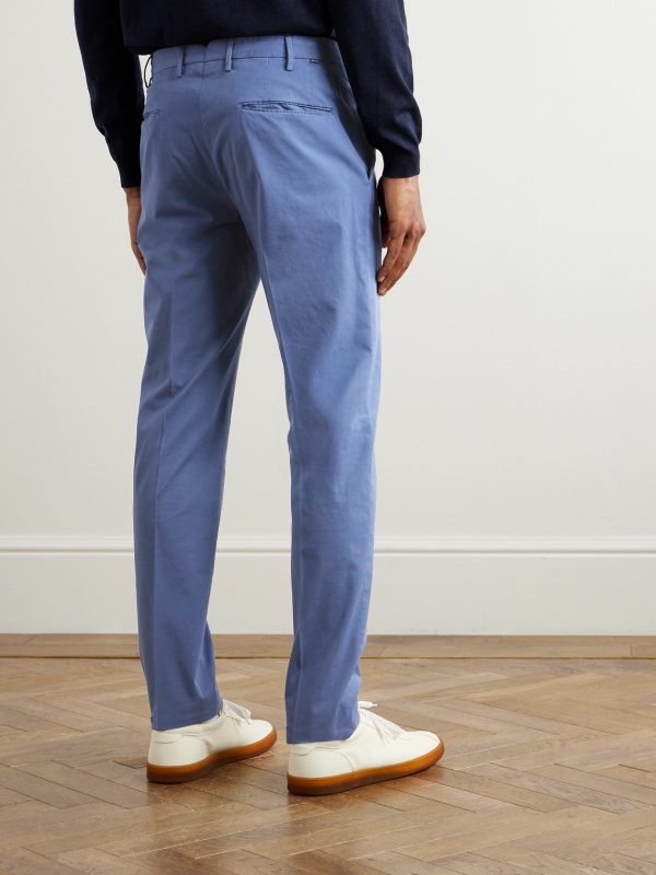 Venezia 1951 Slim-Fit Stretch-Cotton Twill Trousers - BK Venezia 1951 Slim-Fit Stretch-Cotton Twill Trousers - BK