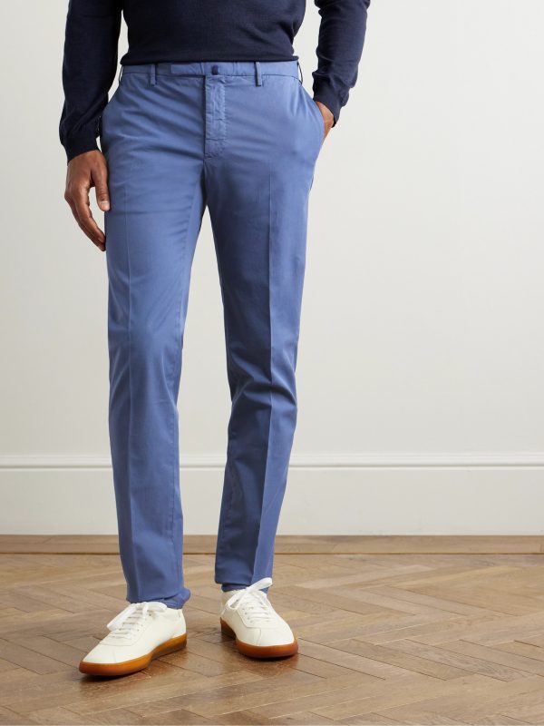 Venezia 1951 Slim-Fit Stretch-Cotton Twill Trousers - FR Venezia 1951 Slim-Fit Stretch-Cotton Twill Trousers - FR