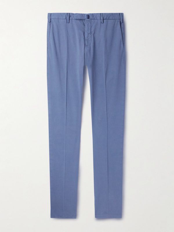 Venezia 1951 Slim-Fit Stretch-Cotton Twill Trousers Venezia 1951 Slim-Fit Stretch-Cotton Twill Trousers