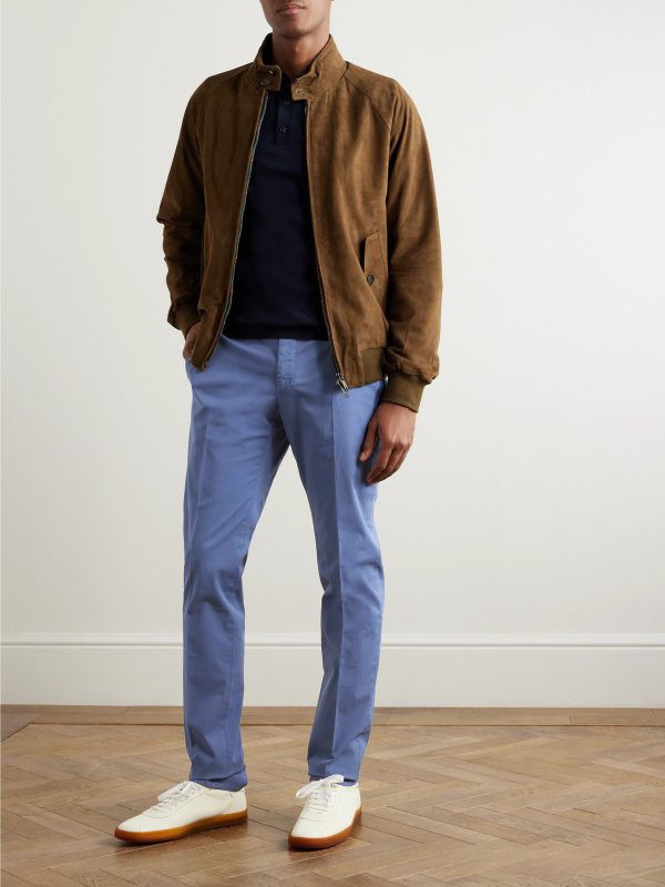 Venezia 1951 Slim-Fit Stretch-Cotton Twill Trousers - OU Venezia 1951 Slim-Fit Stretch-Cotton Twill Trousers - OU