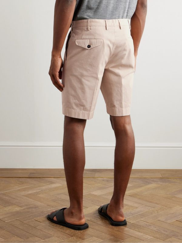 Venezia 1951 Slim-Fit Straight-Leg Cotton-Blend Bermuda Shorts - BK Venezia 1951 Slim-Fit Straight-Leg Cotton-Blend Bermuda Shorts - BK