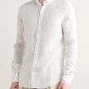 Glanshirt Grandad-Collar Linen Shirt - FR Glanshirt Grandad-Collar Linen Shirt - FR