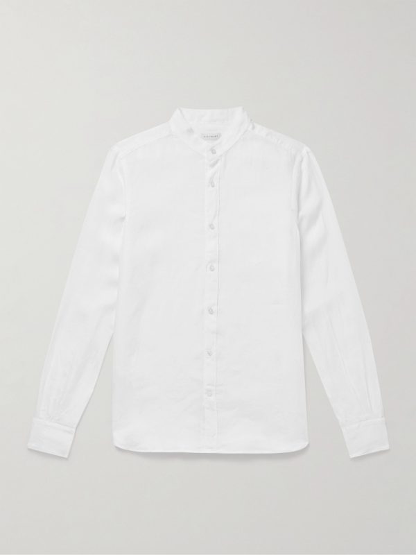 Glanshirt Grandad-Collar Linen Shirt Glanshirt Grandad-Collar Linen Shirt