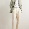 Glanshirt Grandad-Collar Linen Shirt - OU Glanshirt Grandad-Collar Linen Shirt - OU