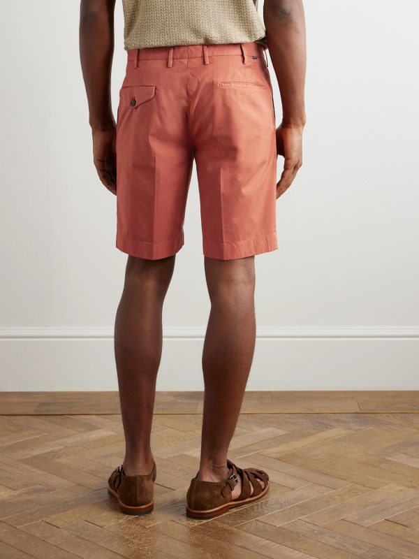 Venezia 1951 Slim-Fit Straight-Leg Cotton-Blend Bermuda Shorts - BK Venezia 1951 Slim-Fit Straight-Leg Cotton-Blend Bermuda Shorts - BK