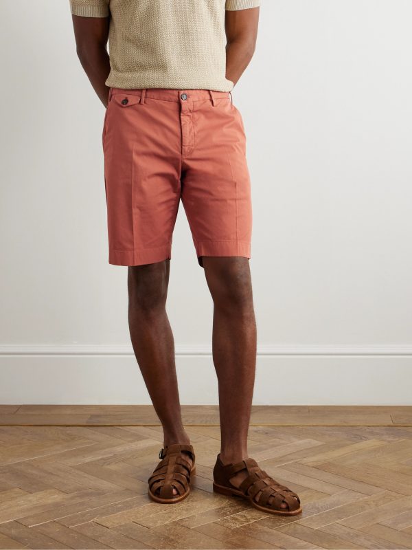 Venezia 1951 Slim-Fit Straight-Leg Cotton-Blend Bermuda Shorts - FR Venezia 1951 Slim-Fit Straight-Leg Cotton-Blend Bermuda Shorts - FR