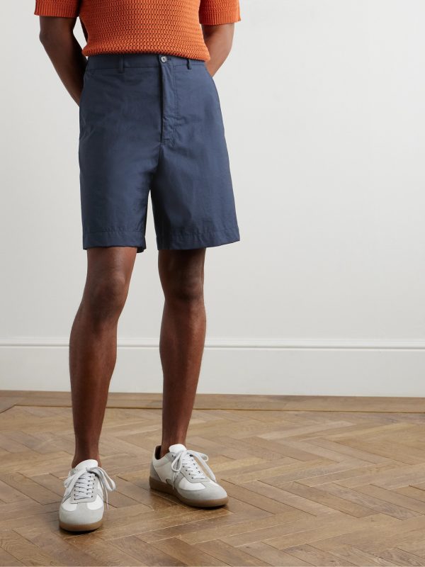 Teknosartorial Wide-Leg Cotton-Blend Shorts - FR Teknosartorial Wide-Leg Cotton-Blend Shorts - FR