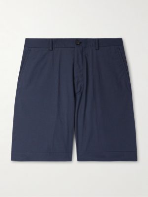 Teknosartorial Wide-Leg Cotton-Blend Shorts Teknosartorial Wide-Leg Cotton-Blend Shorts