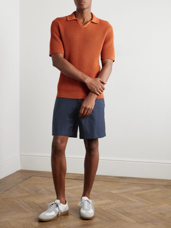 Teknosartorial Wide-Leg Cotton-Blend Shorts - OU Teknosartorial Wide-Leg Cotton-Blend Shorts - OU