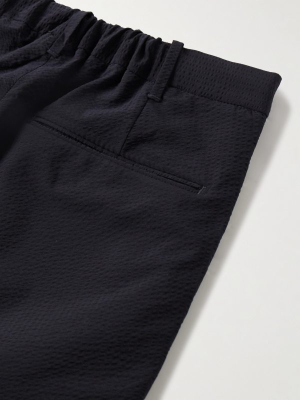Teknosartorial Slim-Fit Stretch-Seersucker Trousers - CU Teknosartorial Slim-Fit Stretch-Seersucker Trousers - CU