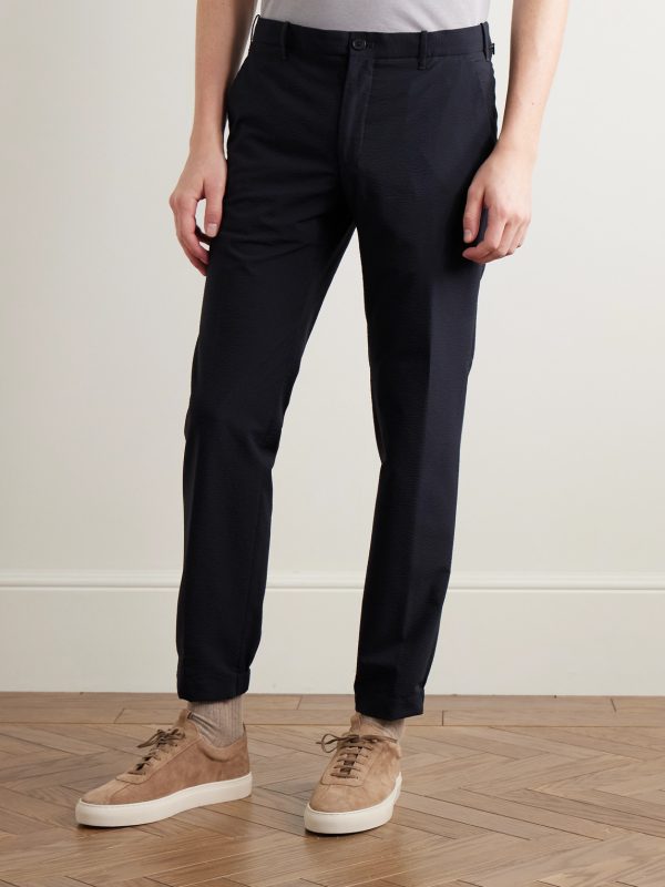Teknosartorial Slim-Fit Stretch-Seersucker Trousers - FR Teknosartorial Slim-Fit Stretch-Seersucker Trousers - FR