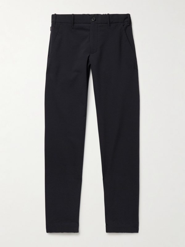 Teknosartorial Slim-Fit Stretch-Seersucker Trousers Teknosartorial Slim-Fit Stretch-Seersucker Trousers