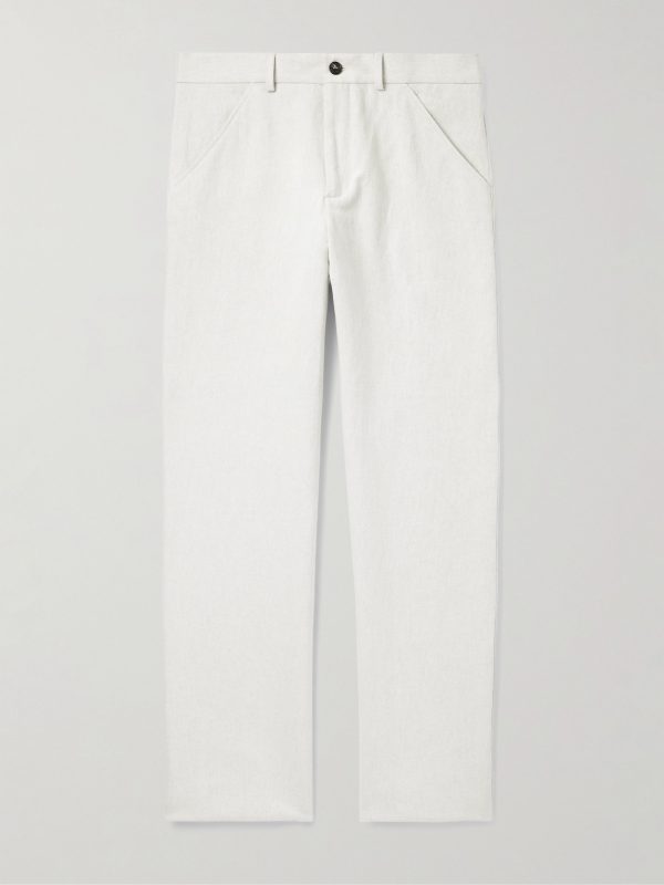 Venezia 1951 Straight-Leg Cotton and Linen-Blend Twill Trousers Venezia 1951 Straight-Leg Cotton and Linen-Blend Twill Trousers