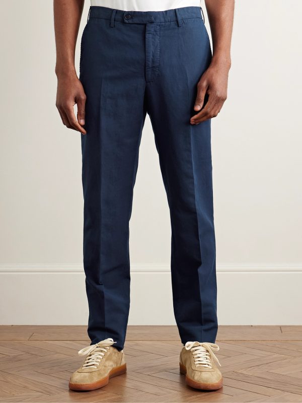 Venezia 1951 Slim-Fit Garment-Dyed Chinolino Trousers - FR Venezia 1951 Slim-Fit Garment-Dyed Chinolino Trousers - FR