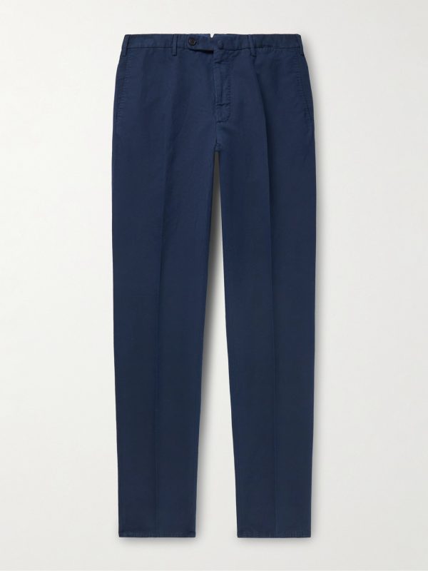 Venezia 1951 Slim-Fit Garment-Dyed Chinolino Trousers Venezia 1951 Slim-Fit Garment-Dyed Chinolino Trousers
