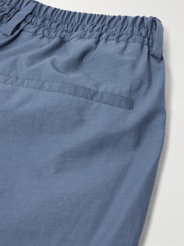 Teknosartorial Slim-Fit Tapered Cotton-Blend Poplin Drawstring Trousers - CU Teknosartorial Slim-Fit Tapered Cotton-Blend Poplin Drawstring Trousers - CU