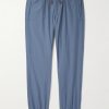 Teknosartorial Slim-Fit Tapered Cotton-Blend Poplin Drawstring Trousers Teknosartorial Slim-Fit Tapered Cotton-Blend Poplin Drawstring Trousers
