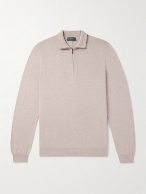 Zanone Slim-Fit Cotton Zip-Up Sweater Zanone Slim-Fit Cotton Zip-Up Sweater
