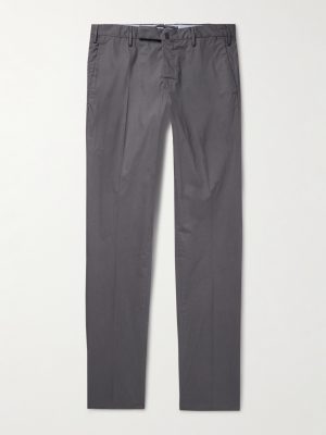 Venezia 1951 Slim-Fit Cotton-Blend Poplin Trousers Venezia 1951 Slim-Fit Cotton-Blend Poplin Trousers