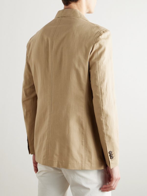 Venezia 1951 Cotton and Linen-Blend Canvas Overshirt - BK Venezia 1951 Cotton and Linen-Blend Canvas Overshirt - BK