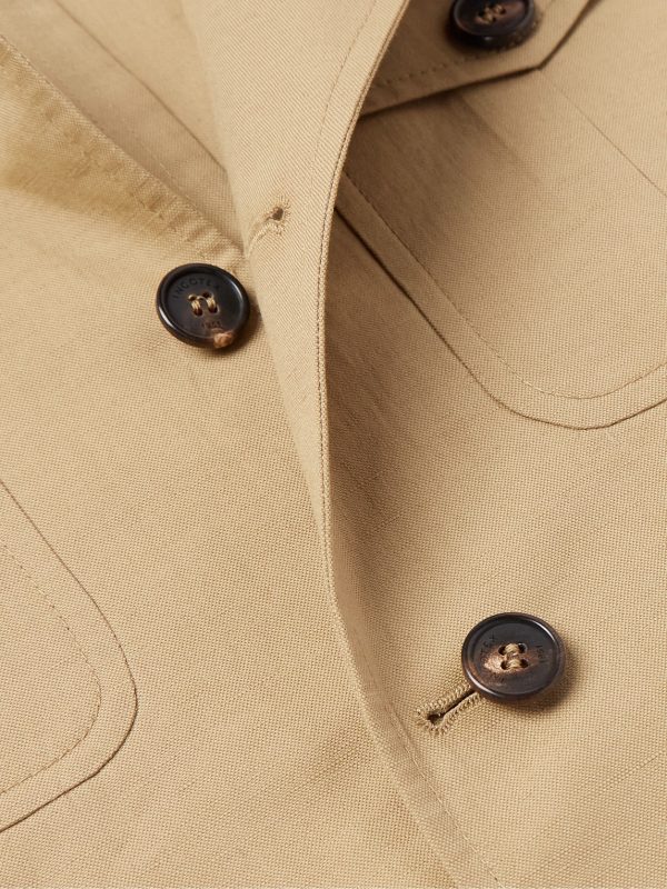 Venezia 1951 Cotton and Linen-Blend Canvas Overshirt - CU Venezia 1951 Cotton and Linen-Blend Canvas Overshirt - CU
