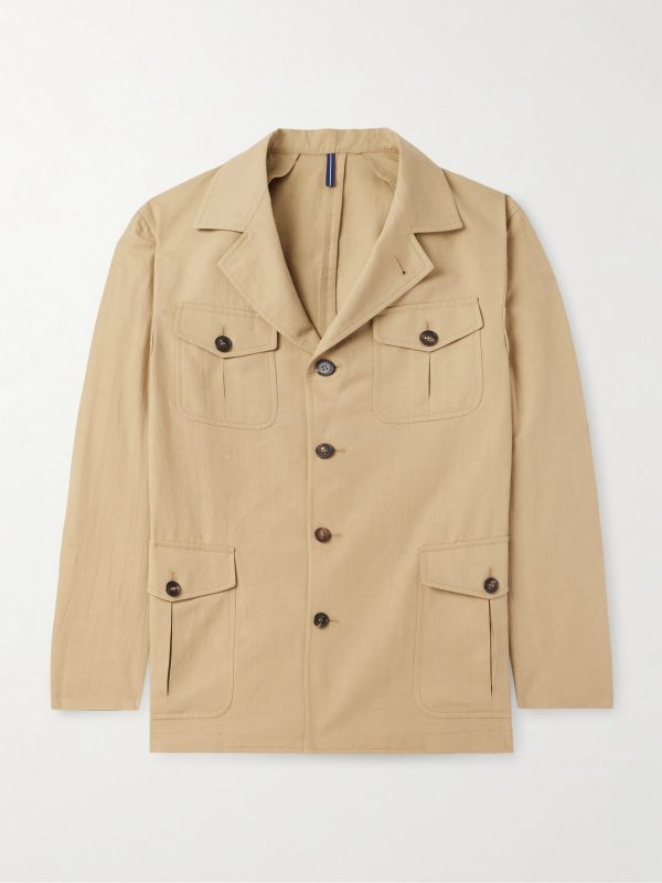 Venezia 1951 Cotton and Linen-Blend Canvas Overshirt Venezia 1951 Cotton and Linen-Blend Canvas Overshirt
